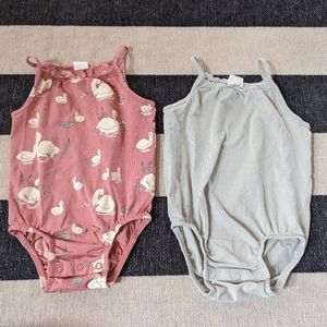 H&M 2 Pack Bodysuit 12M